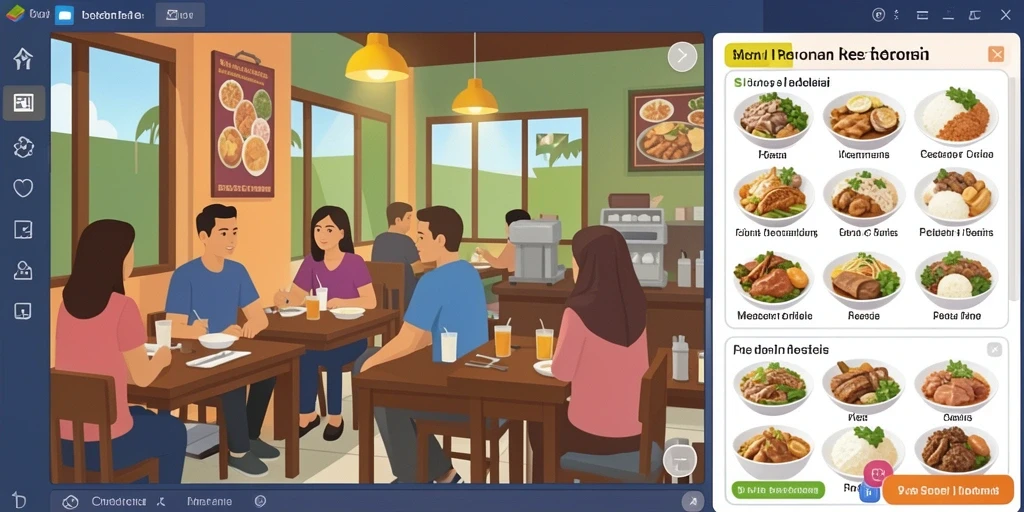 Tampilan menu utama yang menarik dan intuitif.