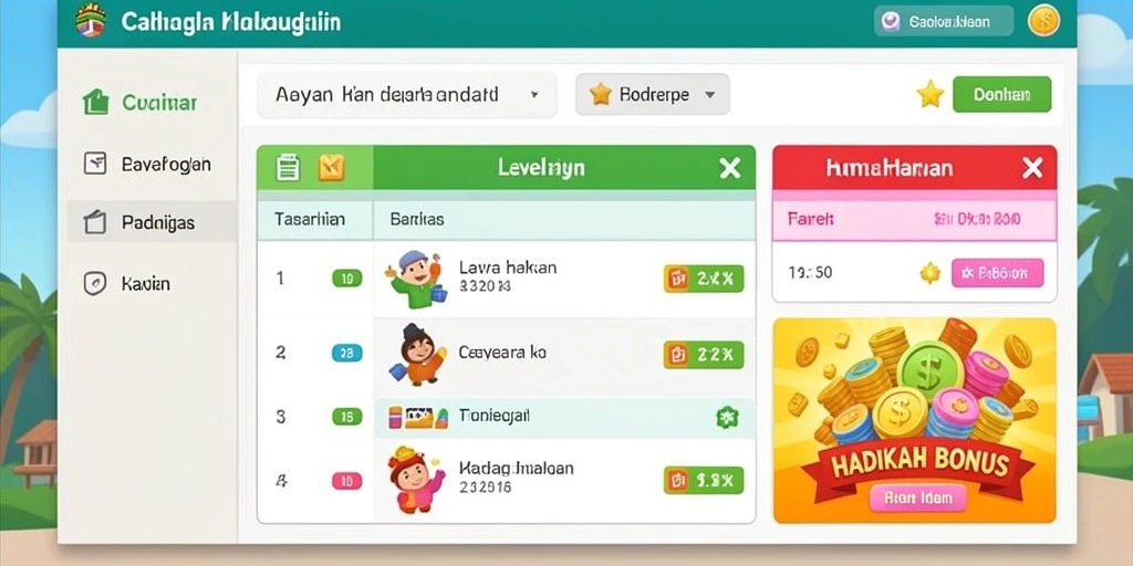 Tampilan utama GF777 dengan grafis yang memukau.