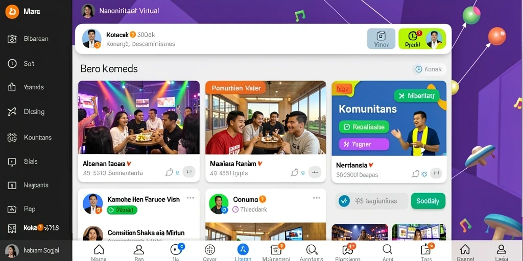 Tampilan utamanya yang menarik dan interaktif.