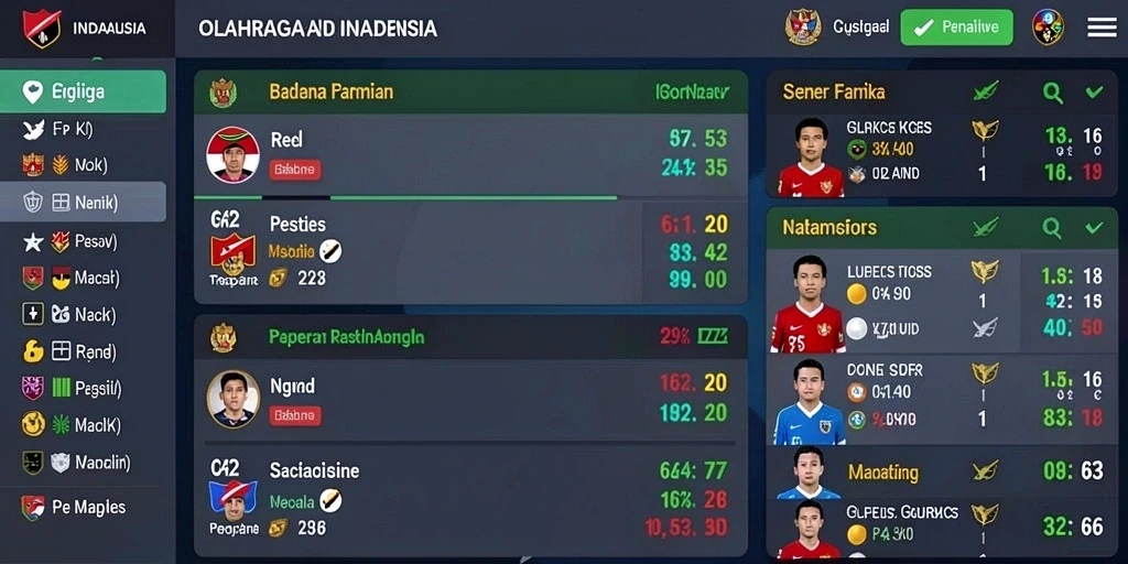 Tampilan karakter yang menarik dan beragam.