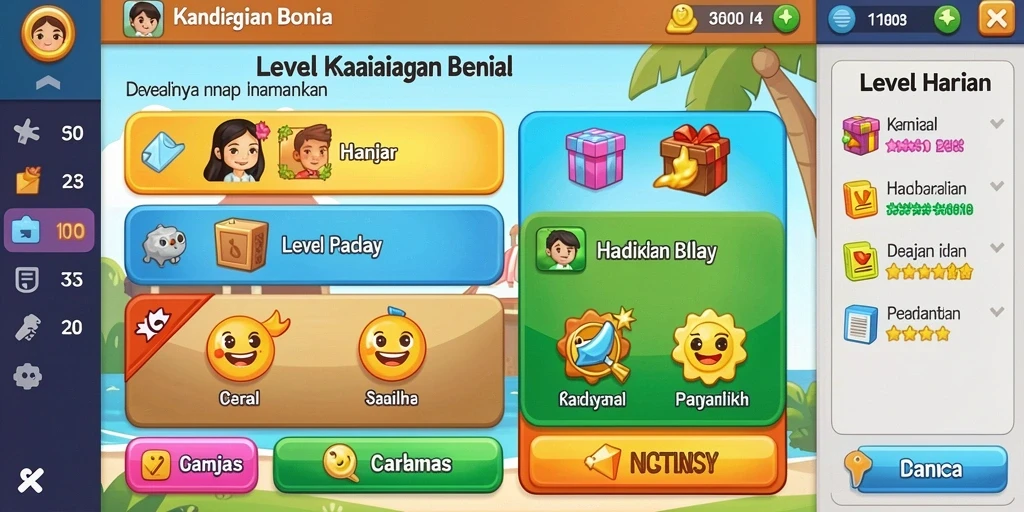 Tampilan antarmuka yang menarik dan user-friendly.
