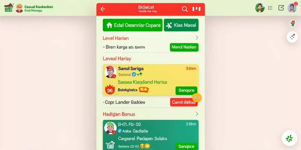 Tampilan karakter yang menawan dan penuh warna.