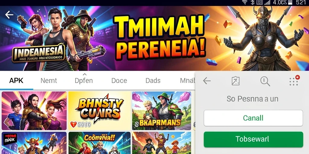 Tampilan utama aplikasi WAJAN4D yang menarik dan interaktif.