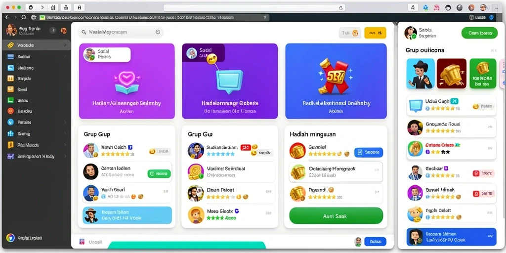 Tampilan antarmuka yang menarik dan user-friendly.