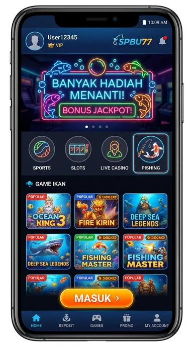 Cuplikan layar menu unduhan spbu77 untuk perangkat Android
